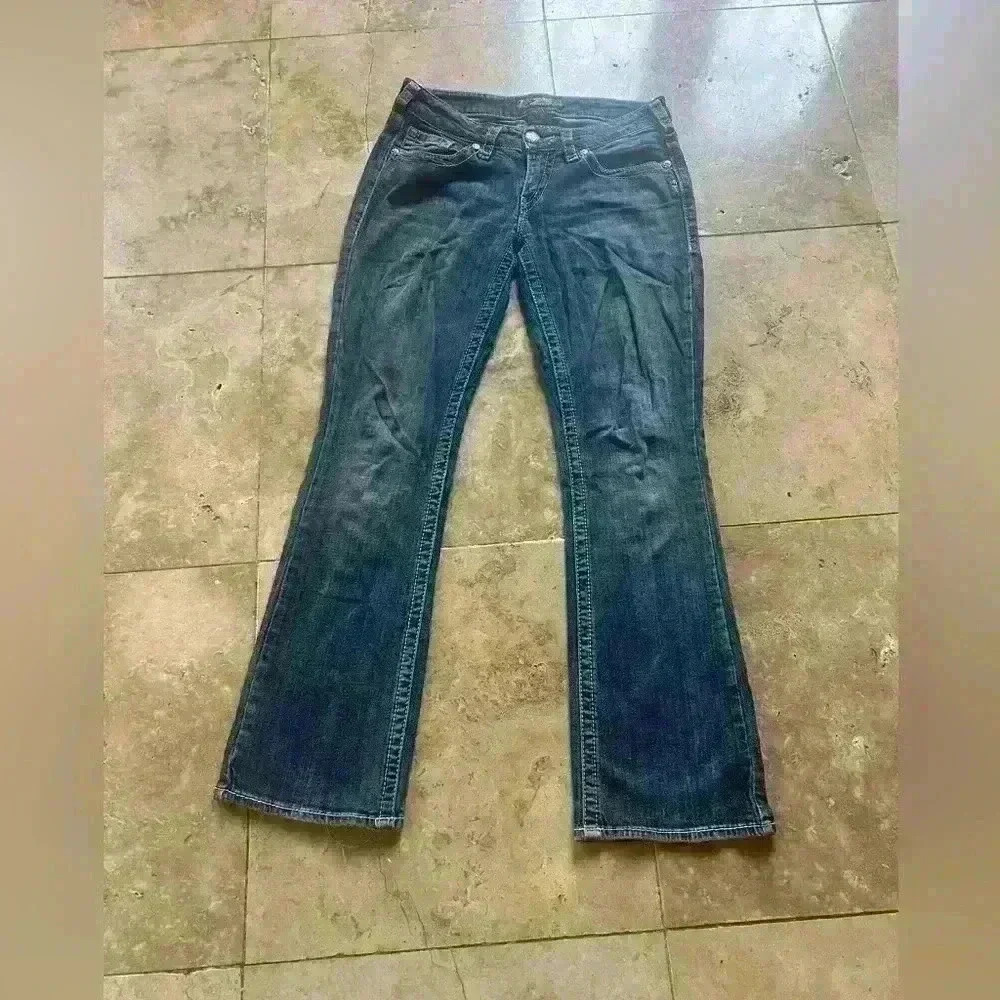 Silver Aiko Bootcut Jeans. Waist 38. Length 31.  Pre owned good condition